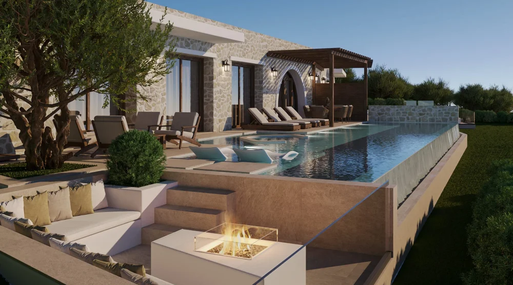 The Edge Three Bedroom Sea Front Pool Villa at Lesante Cape Resort & Villas