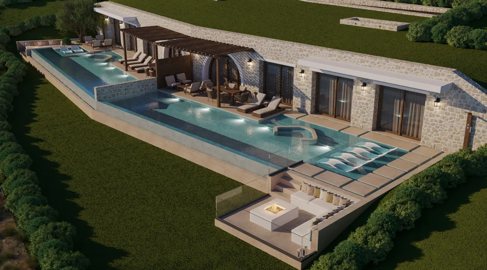 The Edge Six Bedroom Front Sea Pool Villa at Lesante Cape Resort & Villas
