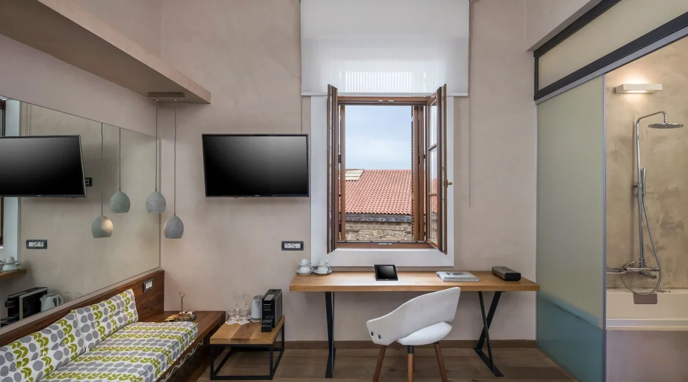 Classic Double Room [cement] at Ambassadors Residence Boutique Hotel Chania