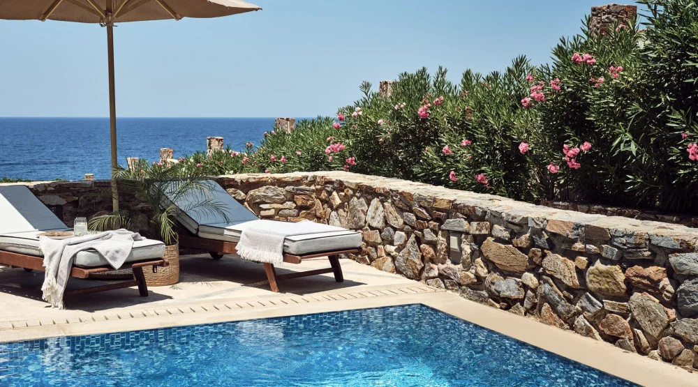Family Suite Sea View with Private Pool at The Royal Blue Luxury Beach Resort