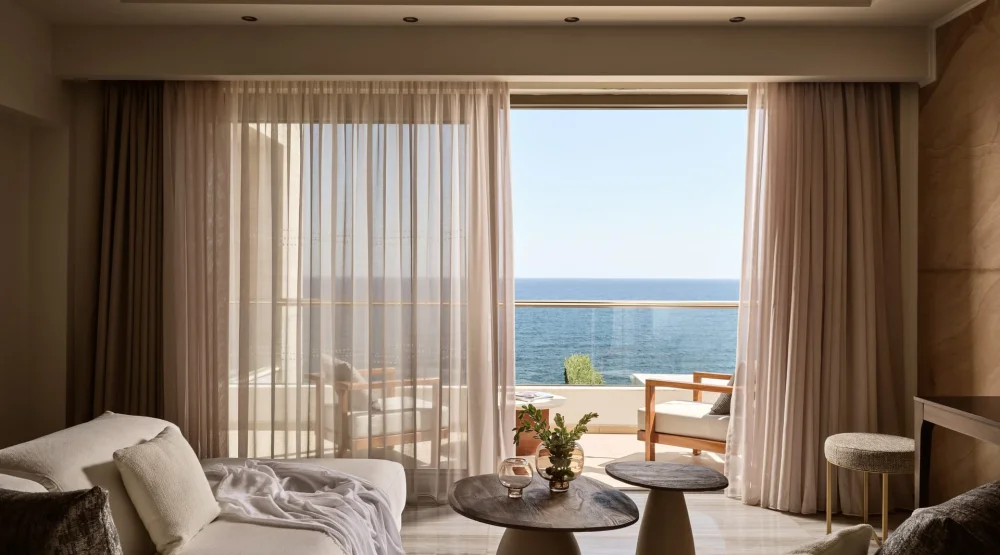 Royal Superior Suite Sea Front with Jacuzzi at The Royal Blue Luxury Beach Resort