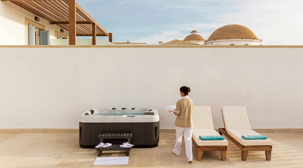 Bungalow Sea View with Outdoor Whirlpool Spa (jazzi) at Mitsis Selection Laguna