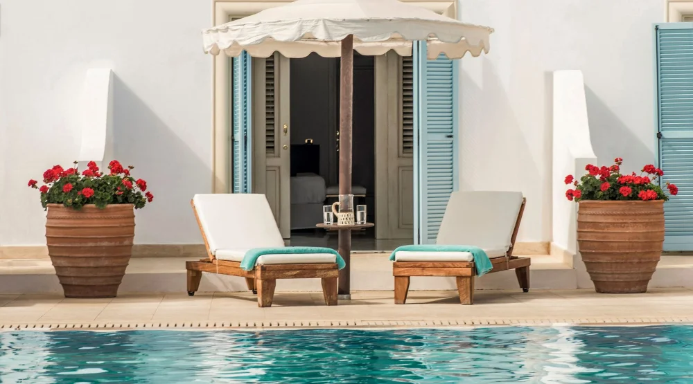 Bungalow Family Sharing Pool at Mitsis Selection Laguna