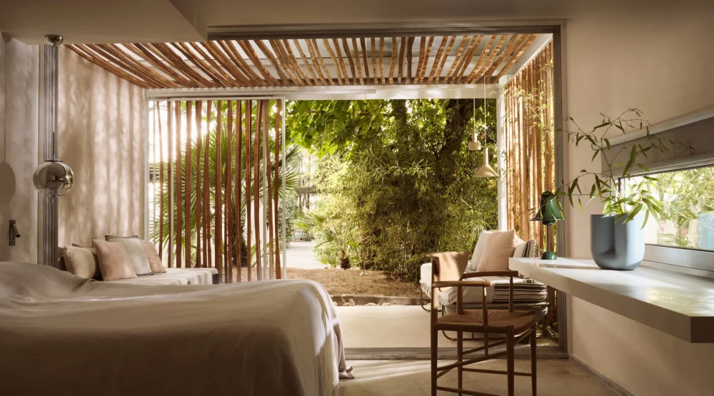 One Bedroom Suite Patio at Ekies All Senses Resort