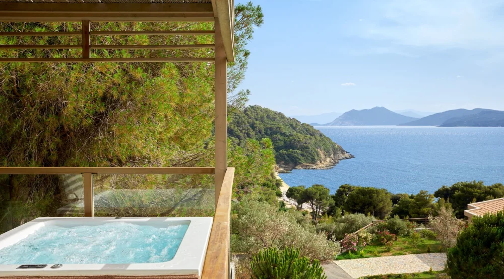 Interconnected Suite Hot Tub | Nest Infinity Rooms & Suites at Elivi Skiathos
