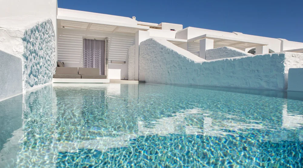 Superior Suite Private Pool Side Sea View at Paros Agnanti Hotel