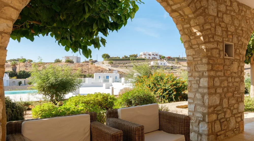 Outside Premises - Lithos One Bedroom Apartment - Garden View & Shared Pool at Paros Agnanti Hotel