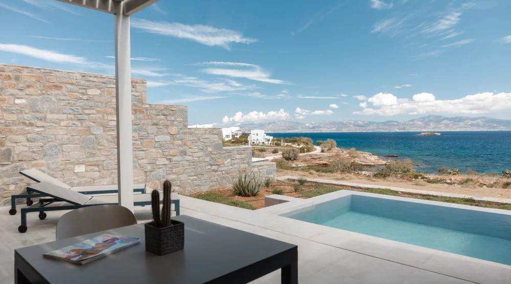 Signature Suite Sea View Private Pool at Poseidon of Paros Hotel & Spa