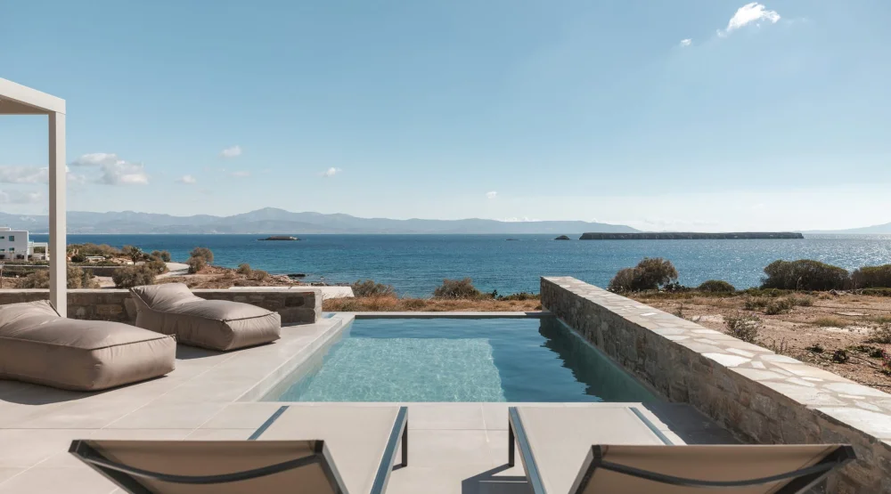 Grand Suite Sea View Private Pool at Poseidon of Paros Hotel & Spa