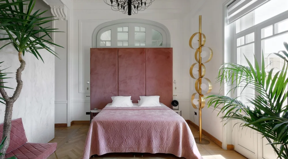 Dionyssos Suite with Balcony and Free-standing Bath Tub at Aristide Hotel Syros