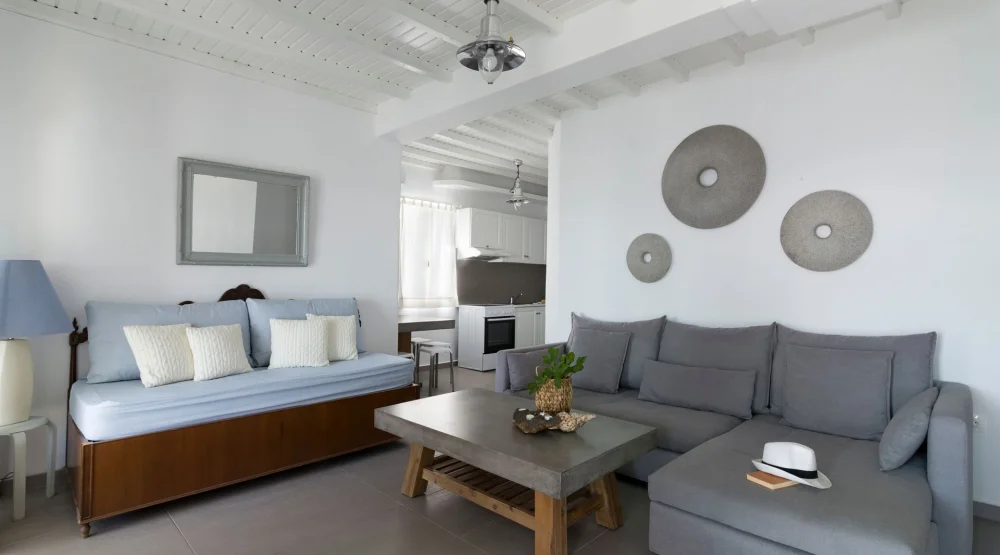 Deluxe Suite with Jacuzzi & Sea View at Amperian Mykonos