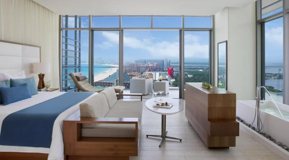 Honeymoon Suite Ocean View at Secrets The Vine Cancun