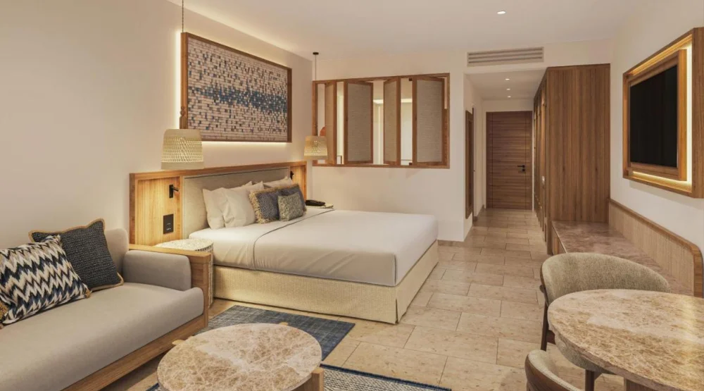 Junior Suite with Ocean View - King Bed at Secrets Playa Mujeres Golf & Spa Resort