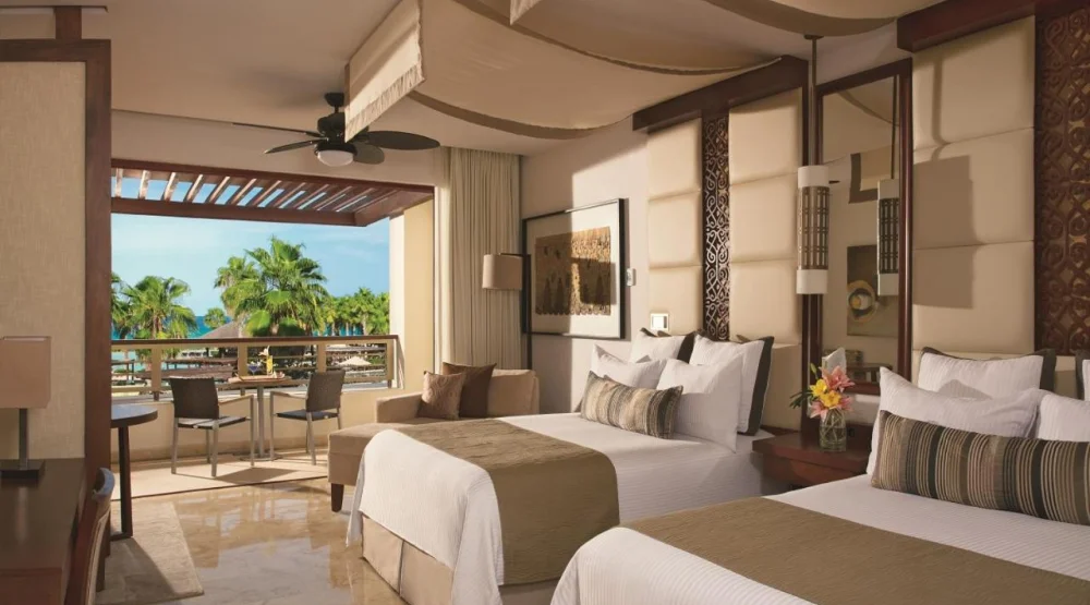 Junior Suite with Ocean View - Double Beds at Secrets Playa Mujeres Golf & Spa Resort