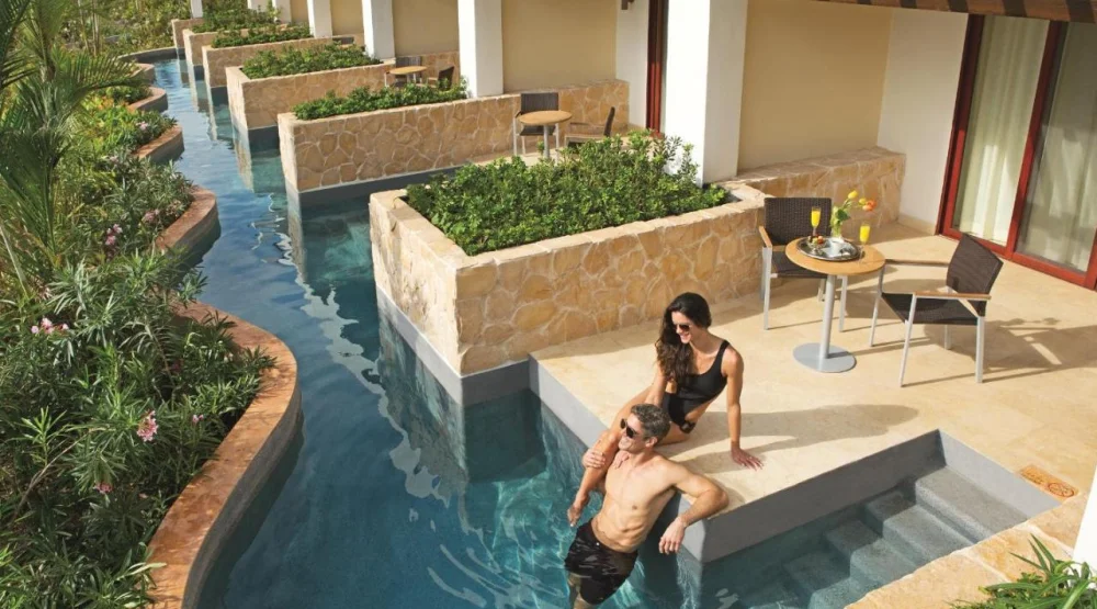 Junior Suite Swim Out - Double Bed at Secrets Playa Mujeres Golf & Spa Resort