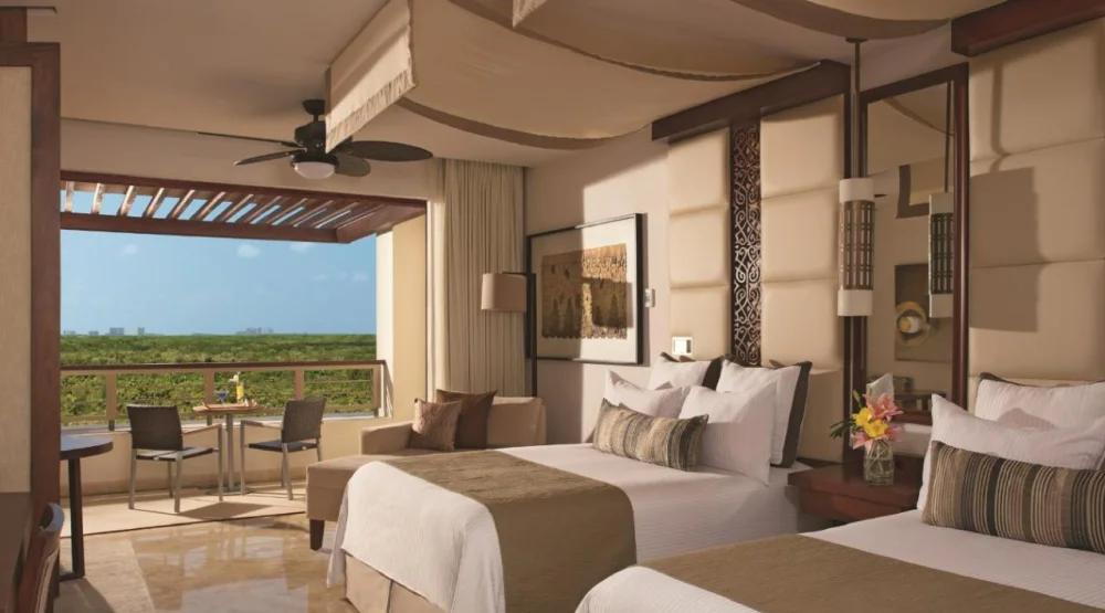 Junior Suite Garden View - Double Beds at Secrets Playa Mujeres Golf & Spa Resort
