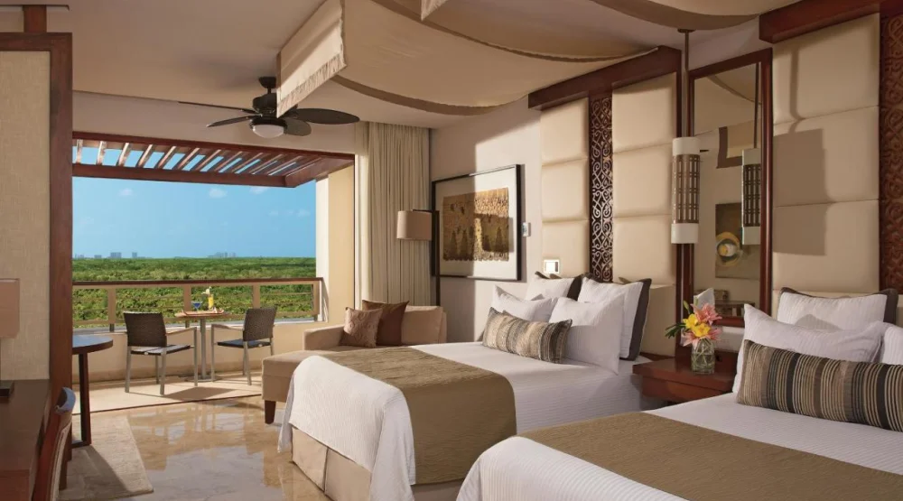 Preferred Club Junior Suite Ocean View Double Beds at Secrets Playa Mujeres Golf & Spa Resort