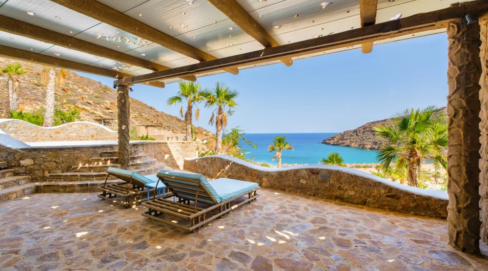 Junior Sea View Suite with Pond at Calilo Ios