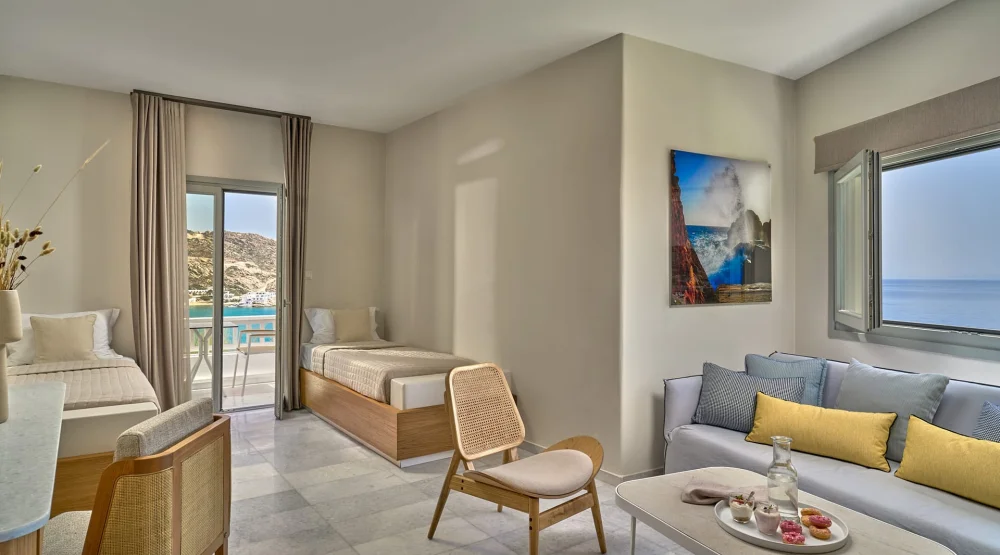 Family Suite Sea View at Ios Palace Hotel