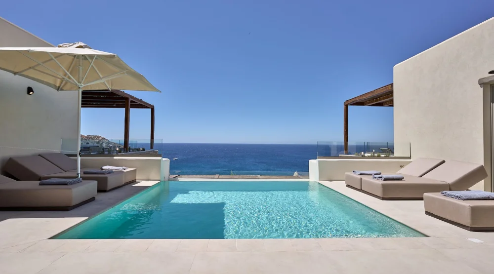 Panoramic Suite Private Pool at Ios Palace Hotel