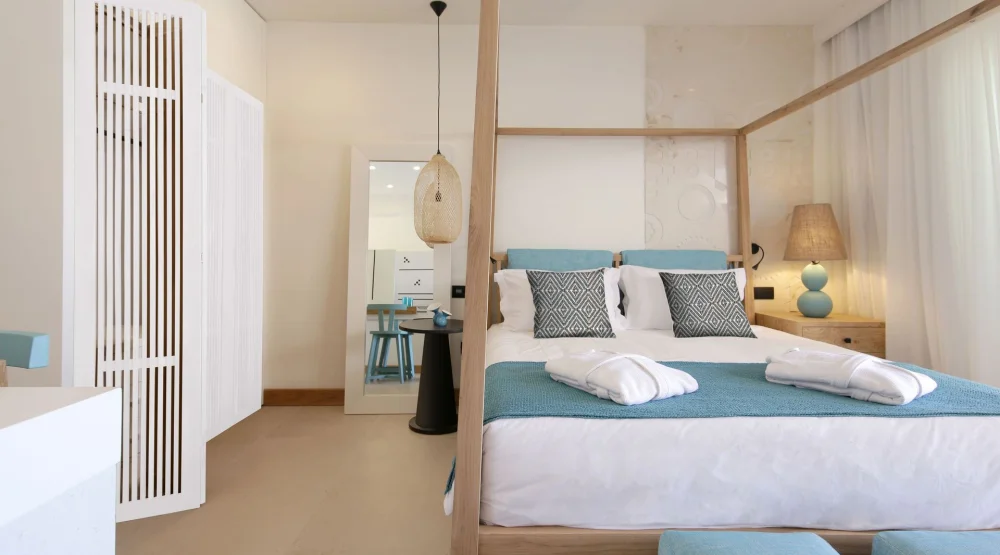 Upbeat Retreat Pool View with Plunge Pool at Domes Noruz Chania