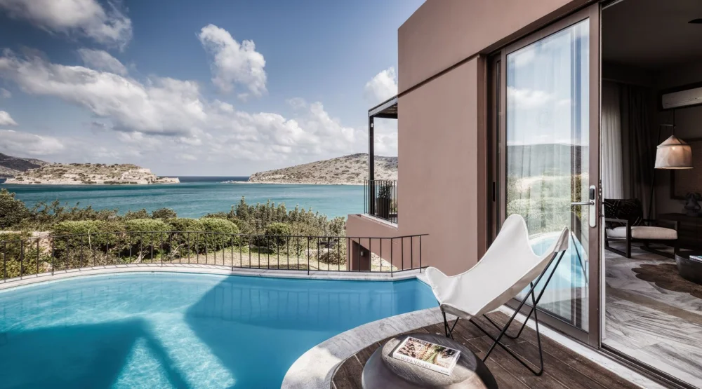 Premium One Bedroom Suite Sea View with Private Pool at Domes Of Elounda