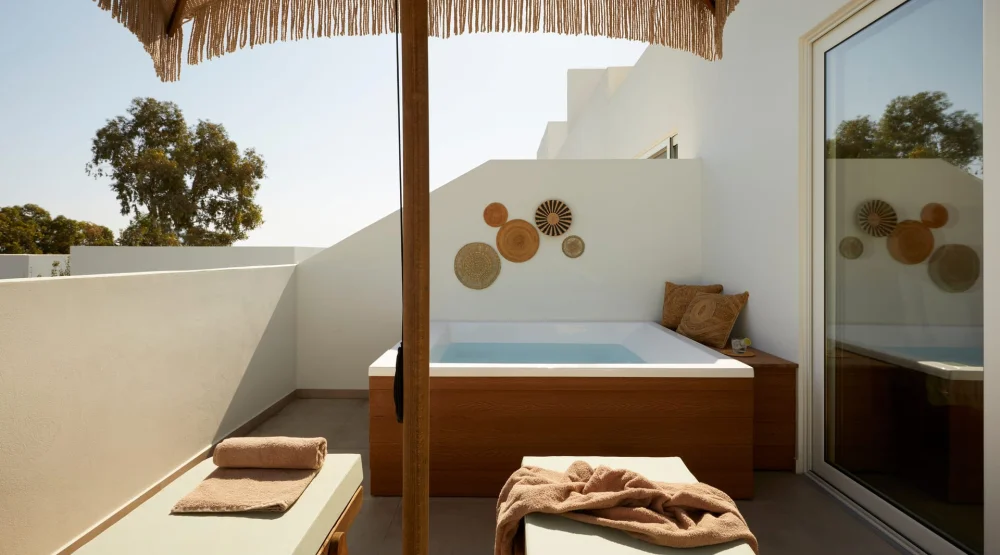 Junior Suite with Open-air Whirlpool at Absolute Resort Kiotari