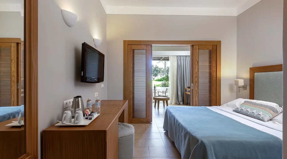 Resort Room Sliding Doors Garden View | Resort Area at Atlantica Beach Resort