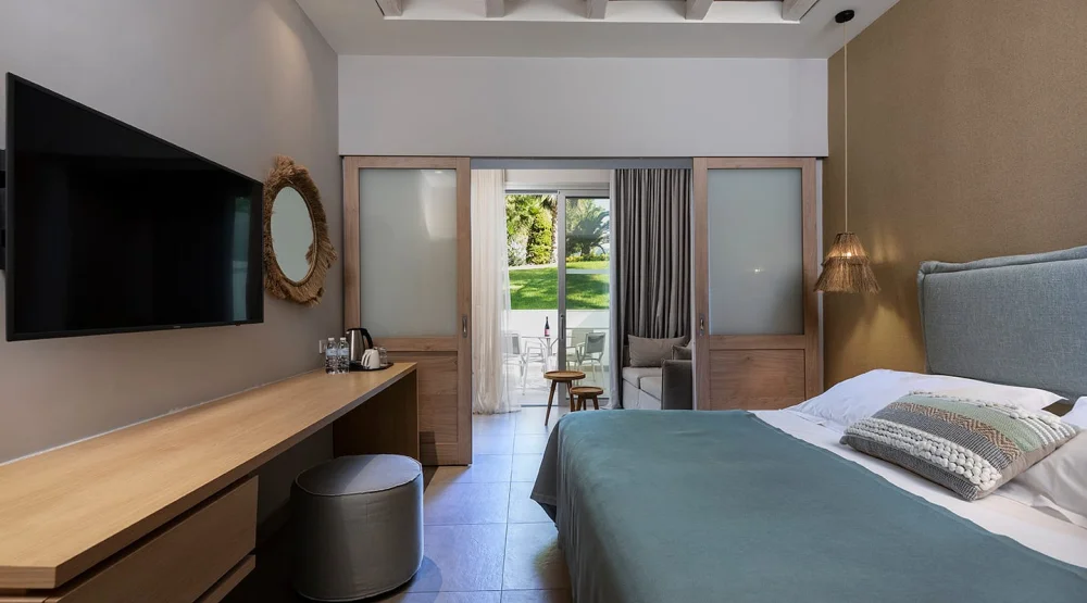 Premium Resort Room Sliding Doors Garden View at Atlantica Beach Resort