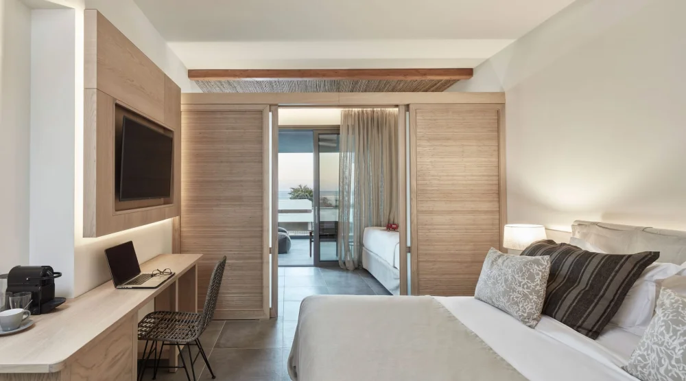 Family Room Sliding Doors Inland View at Atlantica Dreams Resort