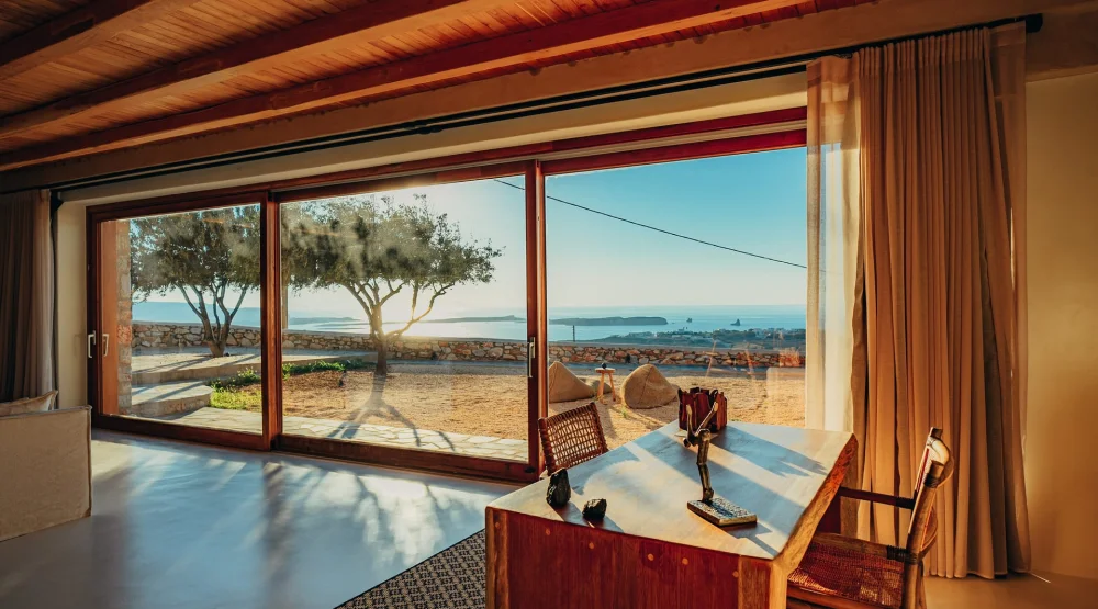 Majesty Suite with Outdoor Hot Tub at Mythic Paros