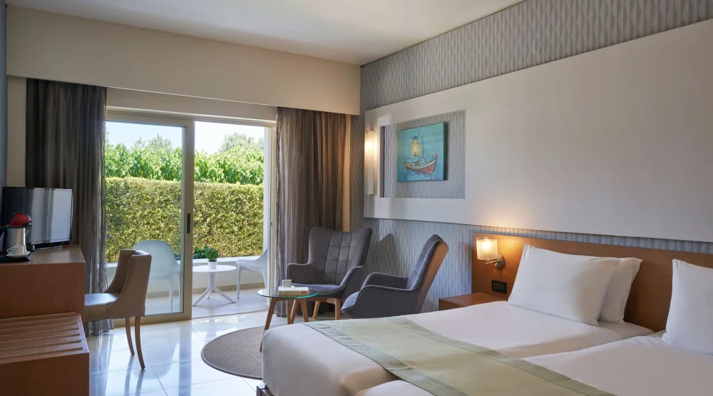 Superior Room with Garden View  at Atlantica Amalthia Beach Hotel
