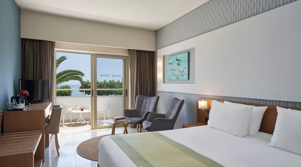 Superior Room with Sea View  at Atlantica Amalthia Beach Hotel