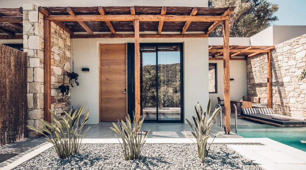 Senior Retreat with Private Pool and Olive Farm View at Monastery Estate Retreat