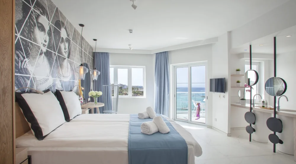 Studio with Sea View Double Bed at The King Jason Protaras