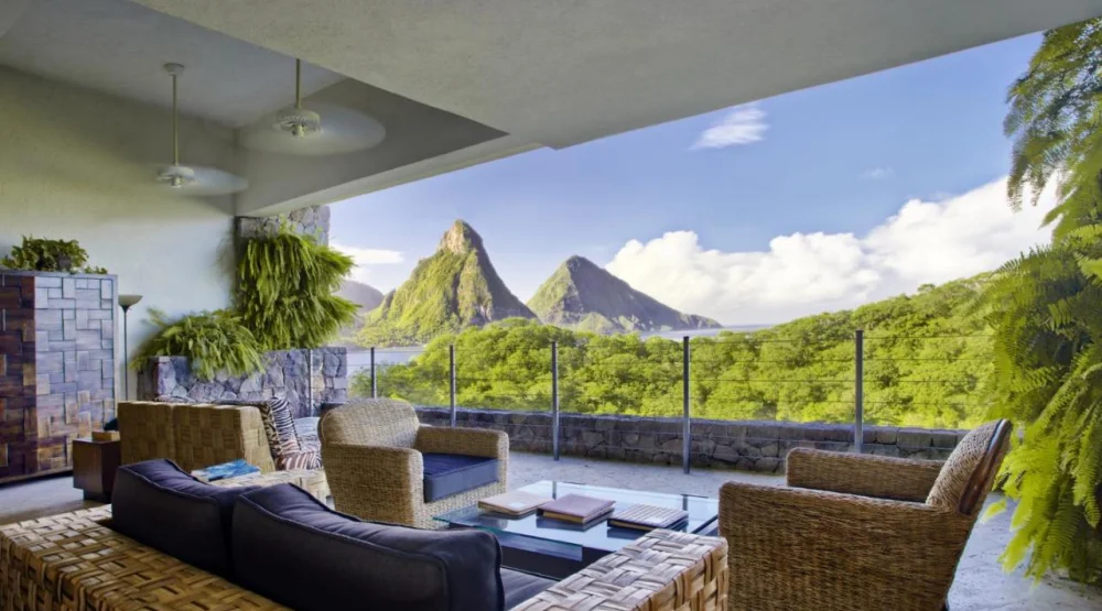 Sky Jacuzzi Suite at Jade Mountain