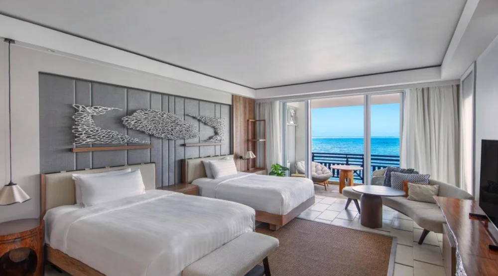 Frangipani Ocean View Junior Suite Twin at Shangri-La Le Touessrok Resort & Spa
