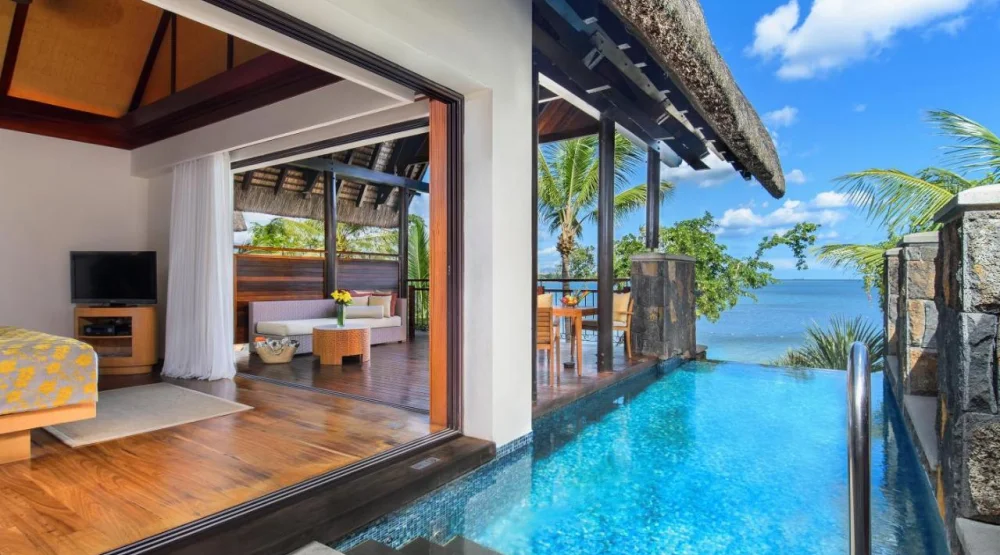 Oceanfront Luxury Pool Suite with Heated Pool at Le Jadis Beach Resort & Wellness