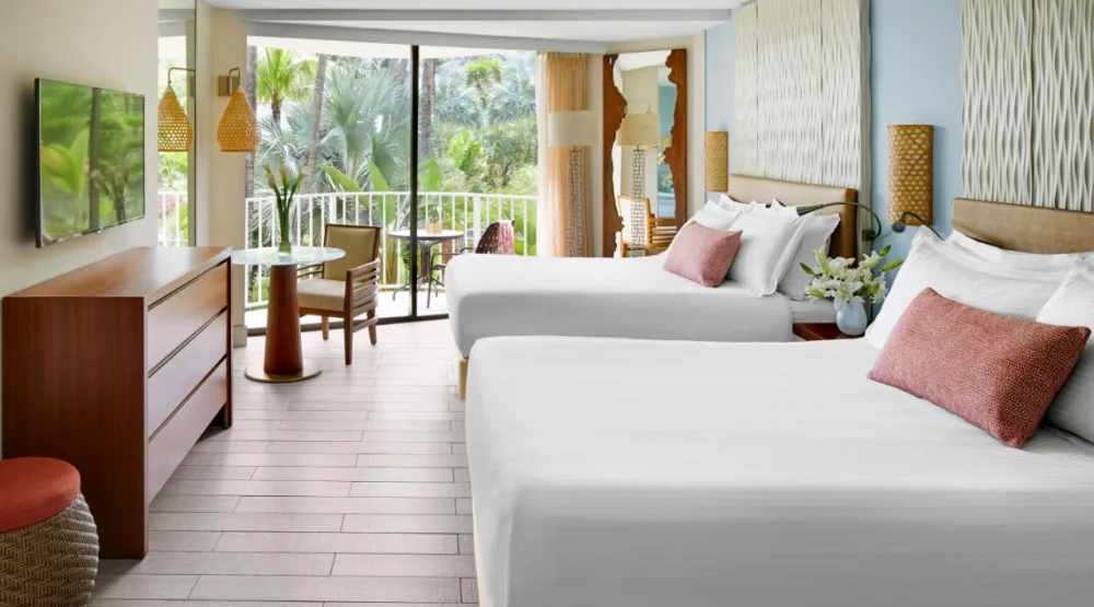 Premium - Double Queen - Terrace View at The Coral at Atlantis