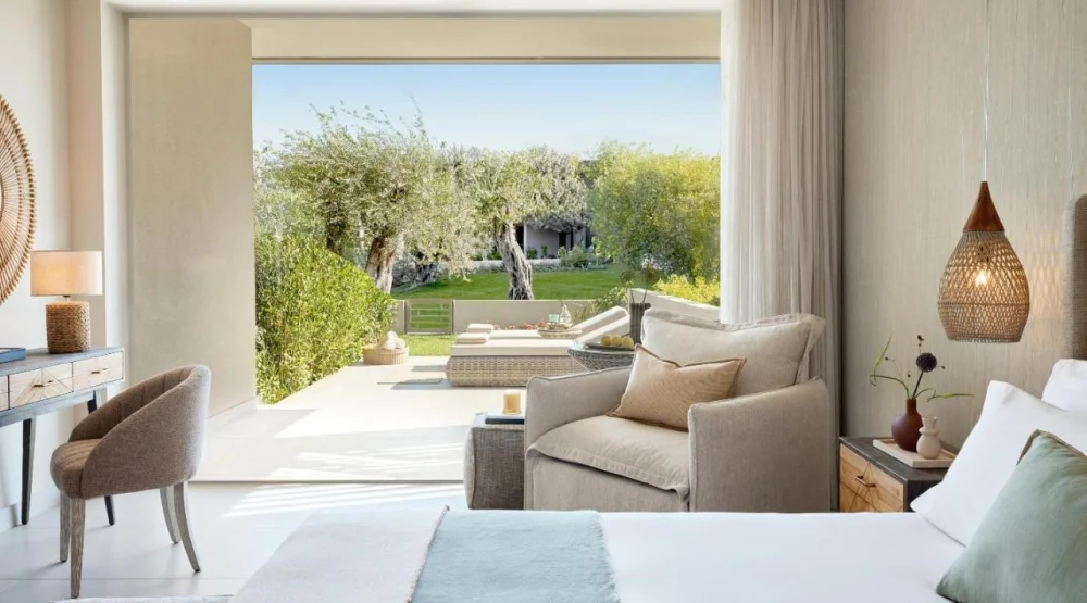 Superior Double Room Private Garden Garden View at Ikos Odisia