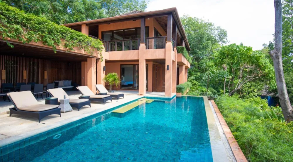Three Bedroom Residence Villa Partial Ocean View at Sri Panwa Phuket Luxury Pool Villa Hotel