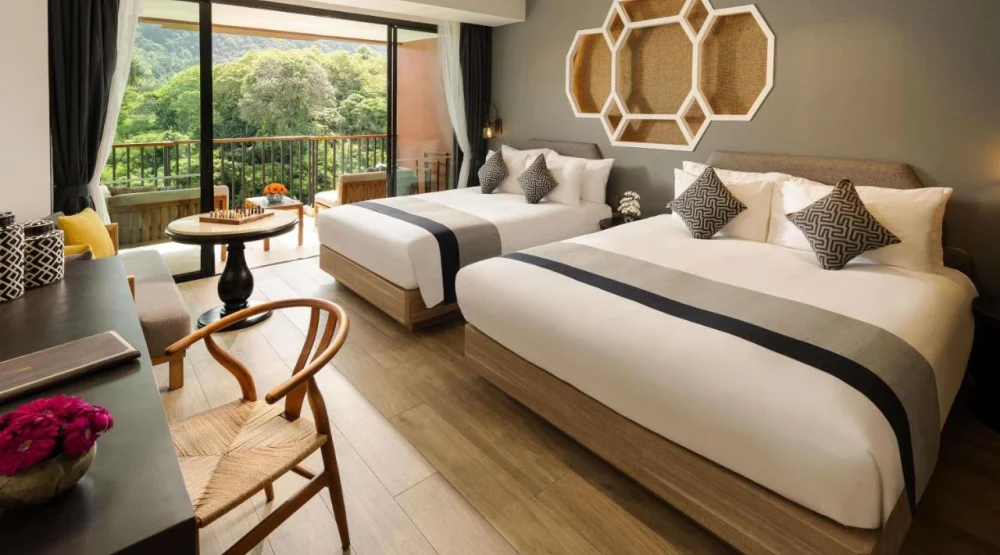 Deluxe Family Room, Mountain View, One King Bed and One Queen Bed, Balcony at Avista Grande Phuket Karon