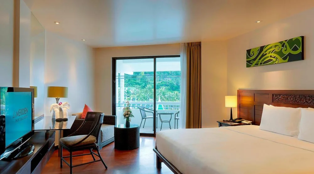 Deluxe Pool View, Guest Room, One King, Balcony at Le Meridien Phuket Beach Resort
