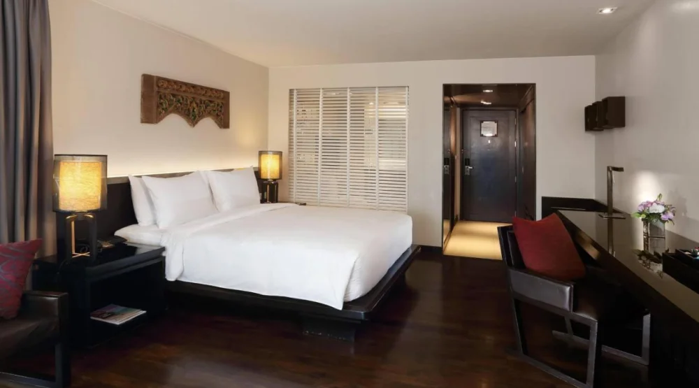 Deluxe Ocean Terrace, Guest Room, One King, Balcony at Le Meridien Phuket Beach Resort