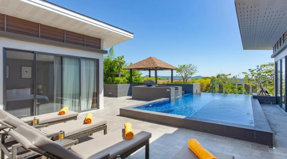 Four Bedroom Private Pool Villa with Partial Seaview (casabay) at Stay Wellbeing & Lifestyle Resort