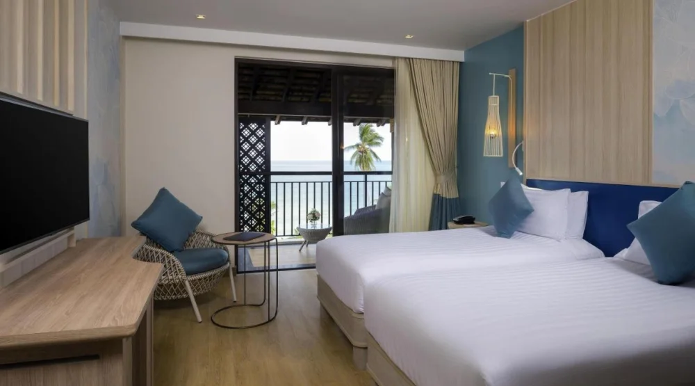 Deluxe Twin Room with Sea View - Beach Side at Mercure Samui Chaweng Tana