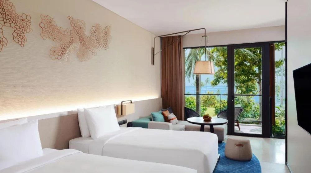 Twin Room with Partial Ocean View at Hyatt Regency Koh Samui