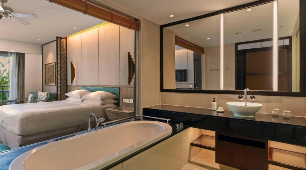 Deluxe King Room with Pool View at Conrad Bali