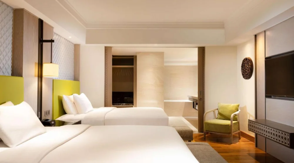 One Bedroom Twin Suite with Ocean View at Hilton Bali Resort