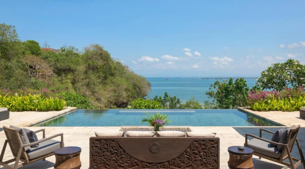 Ocean Front Four Bedroom Pool Villa at Raffles Bali
